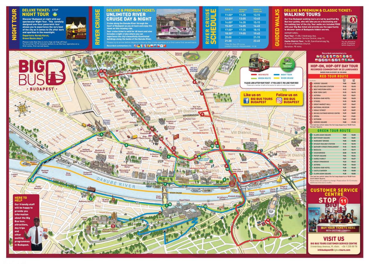 будимпешта голема автобуска турнеја мапа