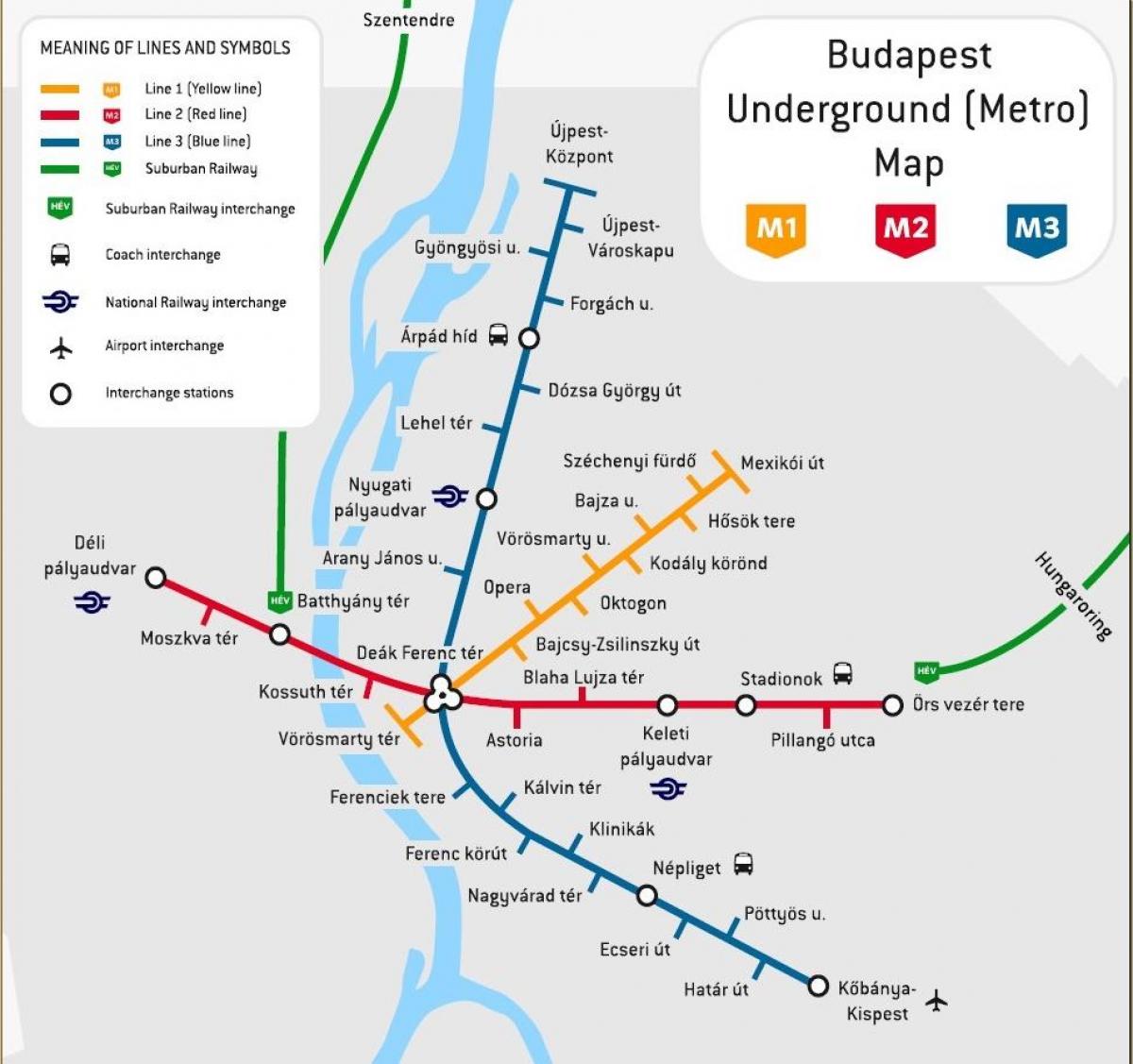 метро мапата, будимпешта, унгарија
