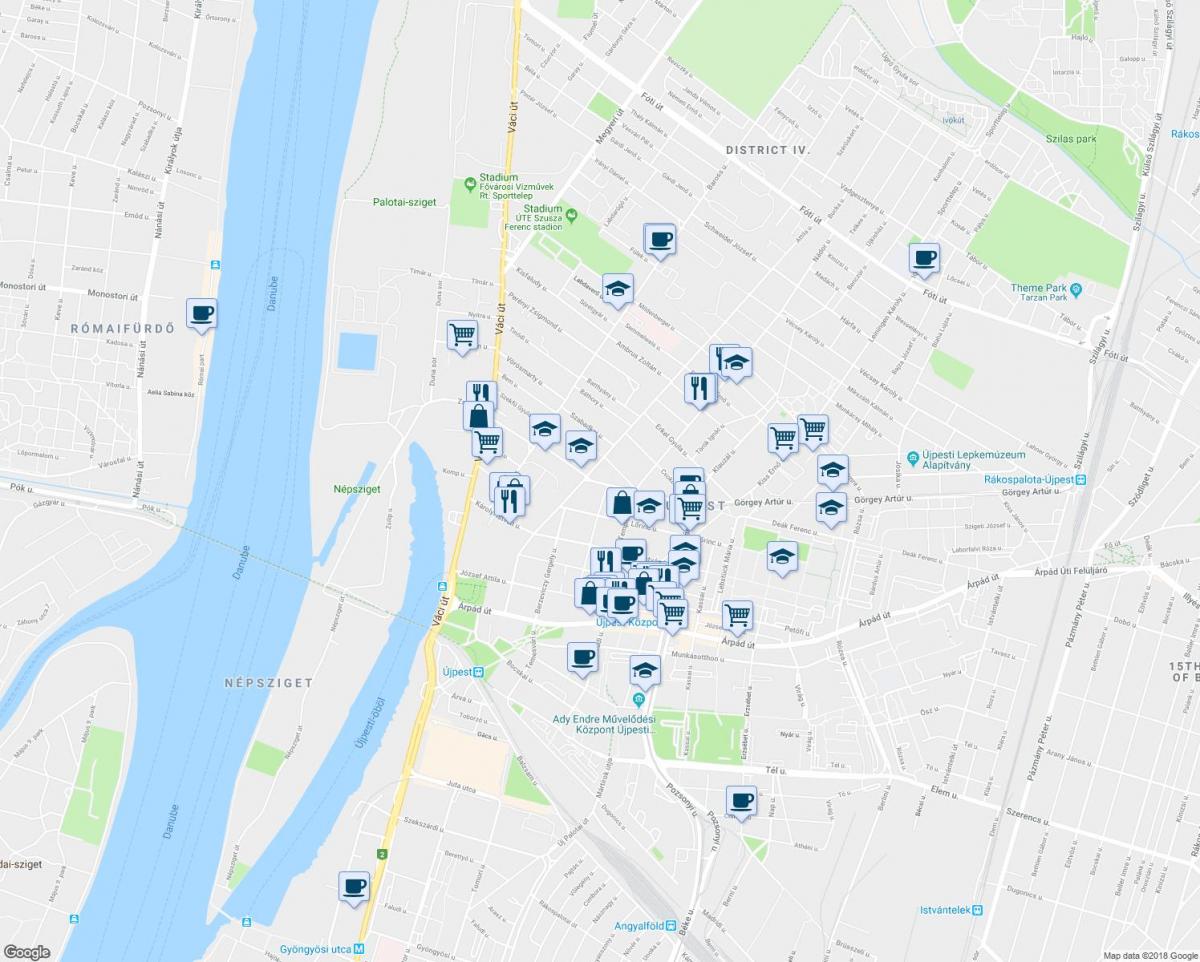 картата на будимпешта ресторани