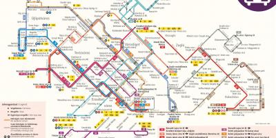 Картата на будимпешта trolleybus