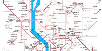 Трамвајски линии будимпешта мапа