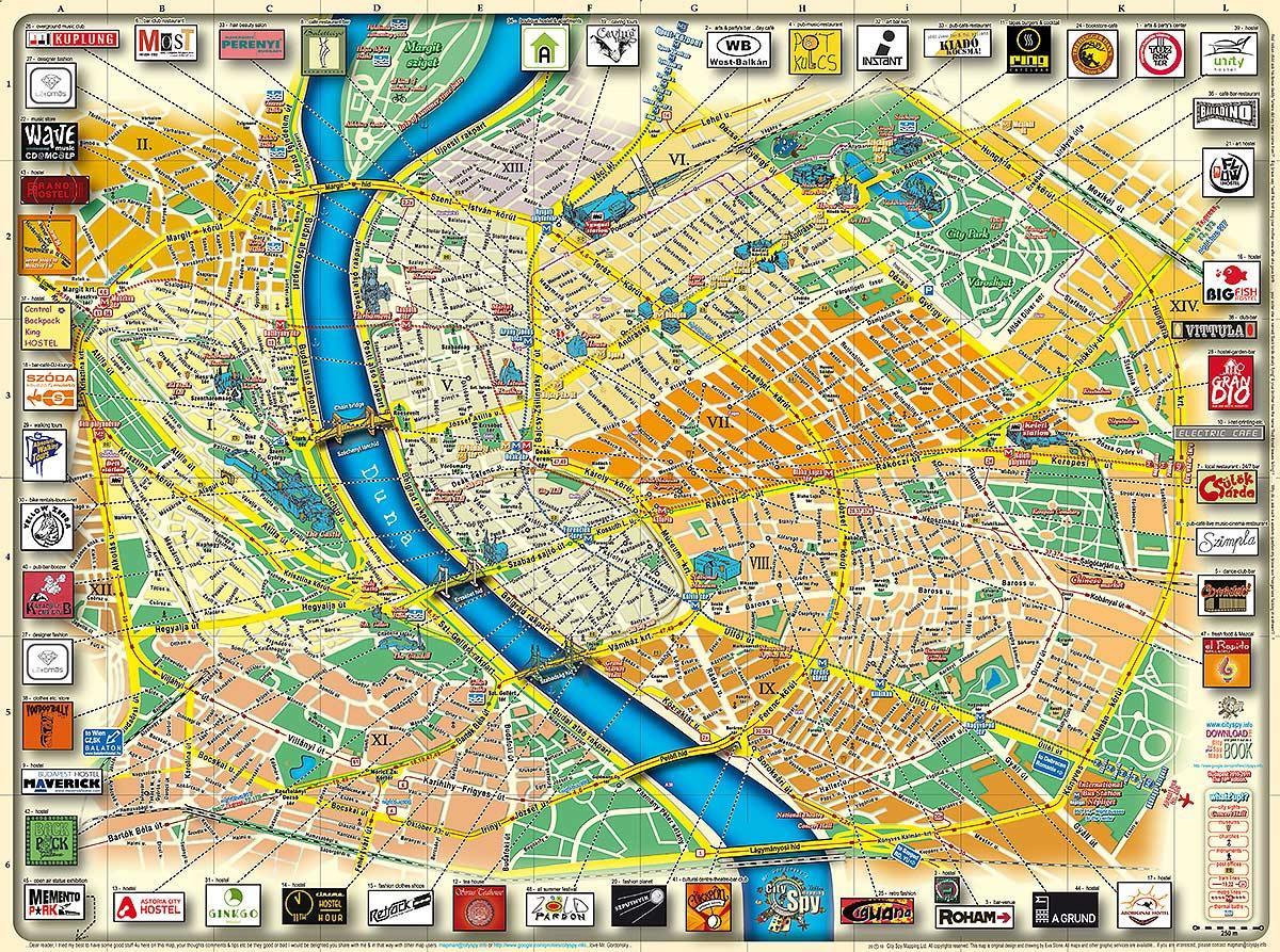 картата на будимпешта градскиот парк