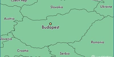 Картата на будимпешта и околните земји