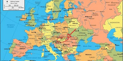 Будимпешта локација на мапата
