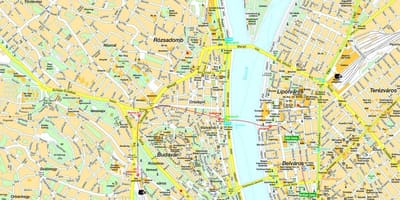 Картата на будимпешта и околината