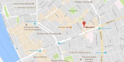 Картата на будимпешта црвено светло област