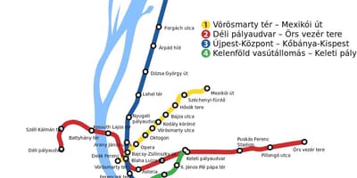 Картата на будимпешта keleti