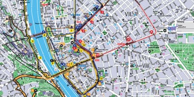 Будимпешта хоп на хоп исклучите автобуска карта