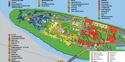 Карта на sziget во будимпешта